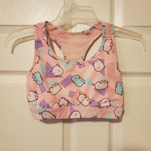 Pusheen sports bra